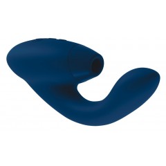 Синий стимулятор Womanizer DUO с вагинальным отростком